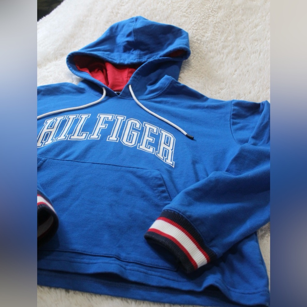 Tommy Hilfiger Royal Blue Pullover with Red and White Details